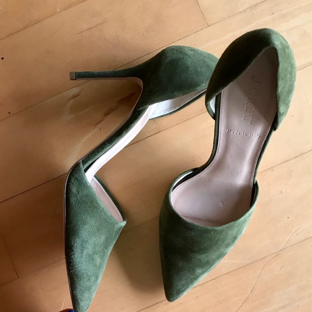 NEW J. Crew D’Orsay Suede Heels